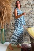 Daughter Of Ibiza Indira Frill Tank French Navy & Denim