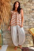 Daughter Of Ibiza Indira Frill Tank Marigold & Jade
