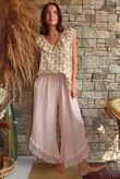 Daughter Of Ibiza Indira Frill Tank Ochre & Rose