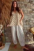 Daughter Of Ibiza Indira Frill Tank Ochre & Rose