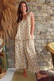 Daughter Of Ibiza Indira Frill Tank Ochre & Rose
