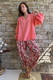 Daughter Of Ibiza Lovechild Bloomer Pant Scarlet & Rose