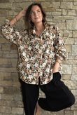 Daughter Of Ibiza Lovechild Boyfriend Shirt Black & Hazelnut