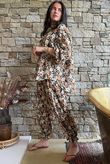 Daughter Of Ibiza Lovechild Boyfriend Shirt Black & Hazelnut