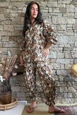 Daughter Of Ibiza Lovechild Boyfriend Shirt Black & Hazelnut