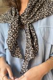 Ditsy Floral Triangle Neckerchief Black