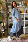 Downton Tailcoat Coatigan Bridgeton Blue