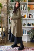 Downton Tailcoat Coatigan Khaki