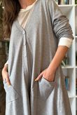 Downton Tailcoat Coatigan Taupe