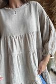 Driftwood Bell Sleeve Smock Top Stone