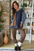 Duran Cable Knit Vintage Jumper Blue Denim