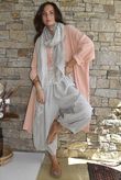 Dusk Bubble Cotton Duster Jacket Peachy Nude
