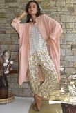 Dusk Bubble Cotton Duster Jacket Peachy Nude