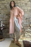 Dusk Bubble Cotton Duster Jacket Peachy Nude