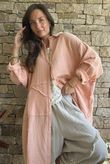 Dusk Bubble Cotton Duster Jacket Peachy Nude