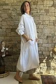 Dusk Bubble Cotton Duster Jacket White