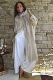 Dusk Bubble Cotton Duster Jacket Stone