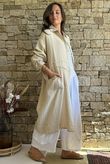 Dusk Bubble Cotton Duster Jacket Stone