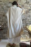 Dusk Bubble Cotton Duster Jacket Stone