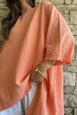 Dusk Bubble Cotton Parachute Top Apricot Sun