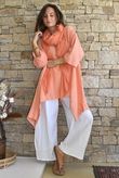Dusk Bubble Cotton Parachute Top Apricot Sun