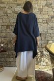 Dusk Bubble Cotton Parachute Top Navy