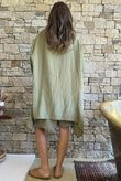 Dusk Bubble Cotton Parachute Top Olive