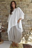 Dusk Bubble Cotton Parachute Top Warm White