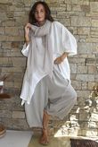 Dusk Bubble Cotton Parachute Top Warm White