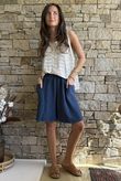 Dusk Bubble Cotton Shorts Airforce