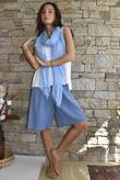 Dusk Bubble Cotton Shorts Denim