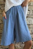 Dusk Bubble Cotton Shorts Denim