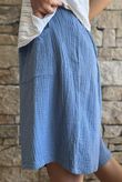 Dusk Bubble Cotton Shorts Denim
