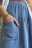 Dusk Bubble Cotton Shorts Denim