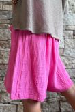 Dusk Bubble Cotton Shorts Hot Pink