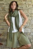 Dusk Bubble Cotton Shorts Olive