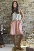 Dusk Bubble Cotton Shorts Peachy Nude