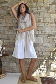 Dusk Bubble Cotton Shorts White