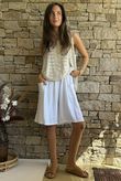 Dusk Bubble Cotton Shorts White