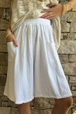 Dusk Bubble Cotton Shorts White