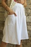 Dusk Bubble Cotton Shorts White