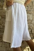 Dusk Bubble Cotton Shorts White