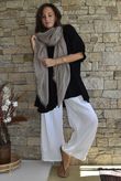 Dusk Bubble Cotton Smock Top Black