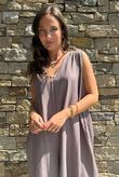 Eliza Palazzo Jumpsuit Mocha