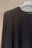 Essential Cashmere Blend Sheer Layering Top Chocolate /8=