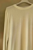 Essential Cashmere Blend Sheer Layering Top Ecru