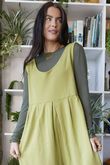 Essential Cashmere Blend Sheer Layering Top Khaki /2/0