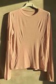 Essential Cashmere Blend Sheer Layering Top Rose