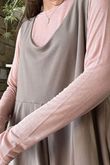 Essential Cashmere Blend Sheer Layering Top Rose - - 