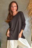 Essential Jersey Layering Long Sleeve Top Chocolate